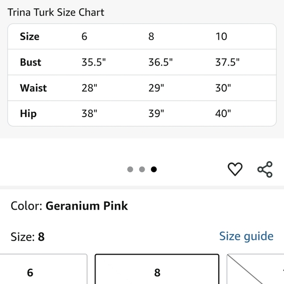 NWT Tina Turk Dress Retail $428 size 8 - Picture 6 of 6